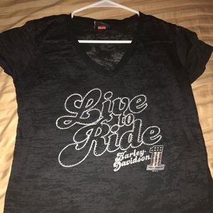 Blingy Harley Davidson Shirt